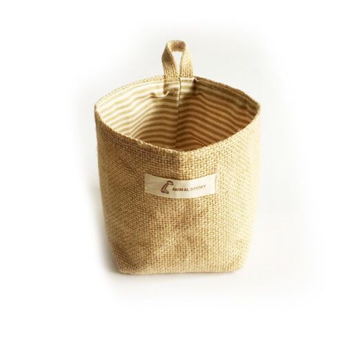 Sac De Rangement De Salon, Sacs En Tissu, Sacs D'épicerie Suspendus, Panier De Pot De Fleurs, Boîtier 14 Cm X 12.5cm, 1 Pièce
