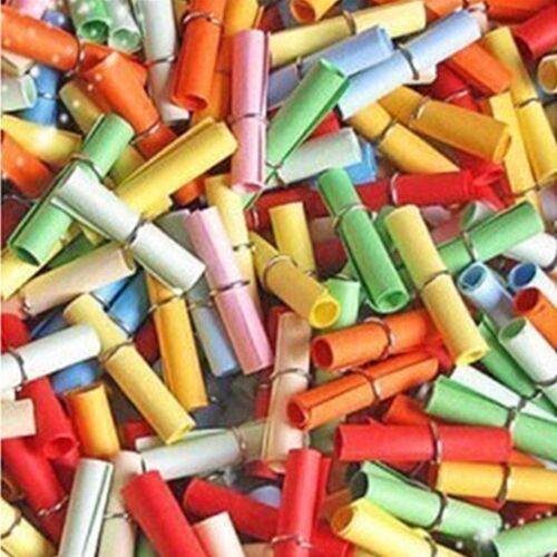 Mini Rouleau De Papier De V?Ux, 100 Pièces/Lot, Bouteille De Pilule D'amour Transparente Pour Décoration De Fête, Cadeaux D'amour Pour Amis, Bricolage