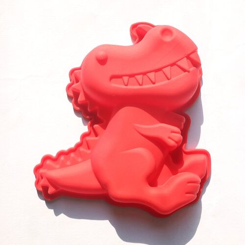 Moules Dinosaures En Silicone, Outils De Décoration De Gâteaux, De Gelée De Savon, De Pâtisserie, De Cuisine, Diy, Grands Et Mignons, Rouges