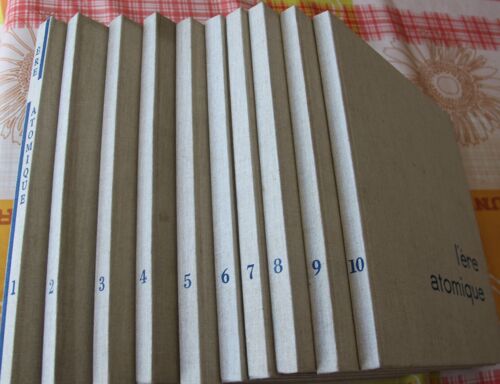 Lot 10 Volumes L’Ère Atomique Editions Kister 1959