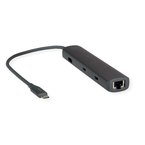 ROLINE 12021124 station d'accueil Avec fil USB 3.2 Gen 1 (3.1 Gen 1) Type-C Gris