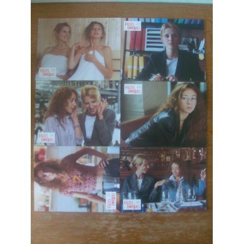 Filles Uniques - Pierre Jolivet - Sandrine Kiberlain - Sylvie Testud - 2002 - Jeu Complet 6 Photos D'exploitation Du Film En Couleur 21x27,5 Cm