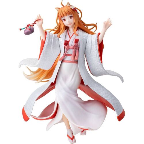 Spice And Wolf Statuette Pvc 1/7 Wise Wolf Holo Wedding Kimono Ver. 2
