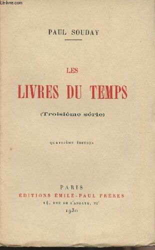 Les Livres Du Temps (3e Série)