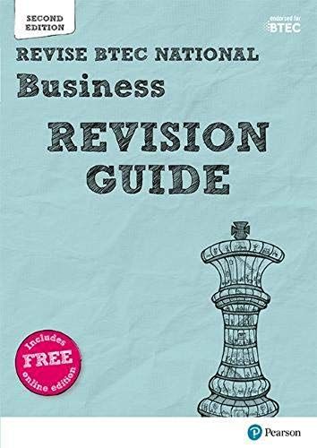 Pearson Revise Btec National Business Revision Guide Inc Online Edition - For 2025 Exams