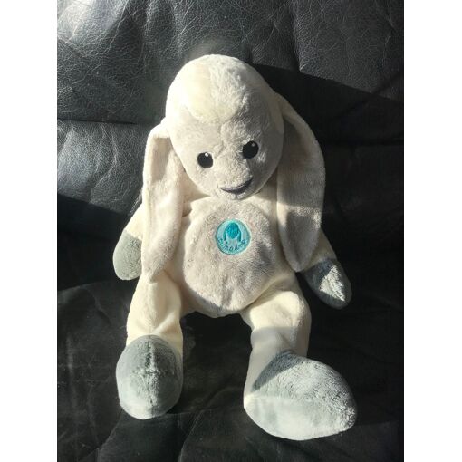Doudou peluche ours blanc LUMICALIN