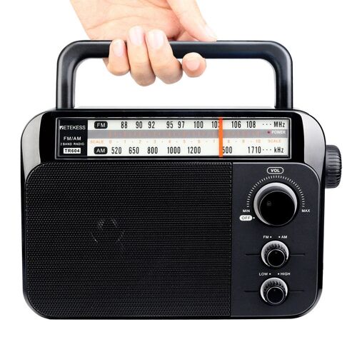Prise UE 220V FM + AM F9225A Radio portable, prise UE 220V