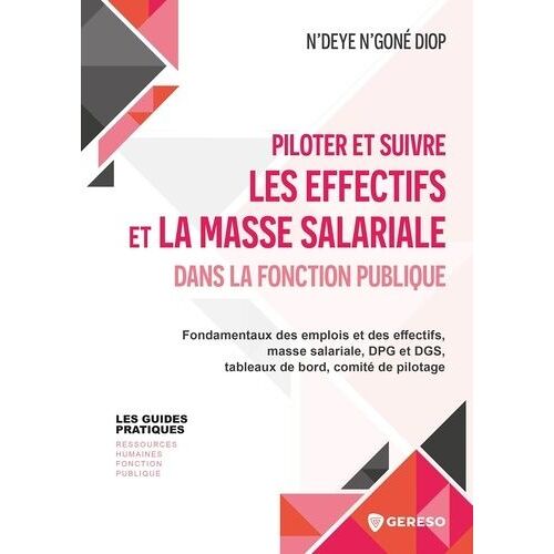 Piloter Et Suivre Les Effectifs Et La Masse Salariale Dans La Fonction Publique - Fondamentaux Des Emploiset Des Effectifs, Masse Salariale, Dpg Et Dgs, Tableaux De Bord, Comité De Pilotage