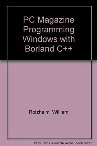 Pc Magazine Programmg Windows W/Borland C++