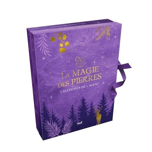 La Magie Des Pierres - Calendrier De L'avent - Coffret Avec 22 Pierres Et 2 Cadeaux Surprises Pour Attendre Noël