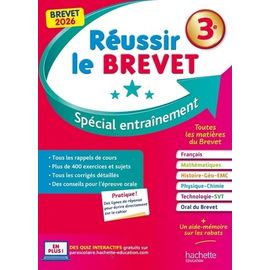 Réussir Le Brevet 3e - Spécial Entraînement