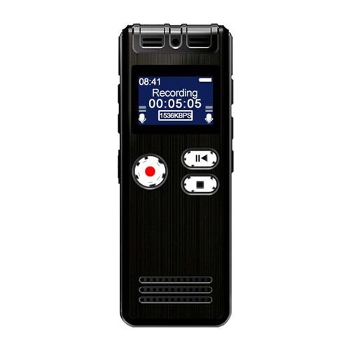 32GB 64GB Mini Enregistreur Vocal Numérique Rechargeable Démarrage Rapide Activé Stylo d'Enregistrement Support Carte TF, 64GB