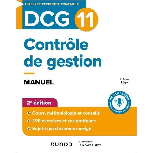 Contrôle De Gestion Dcg 11 - Manuel
