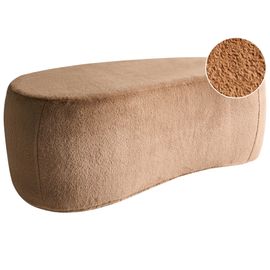 Pouf Bayard Fourrure Synthétique Marron Clair 115 Cm 56 Cm 43 Cm