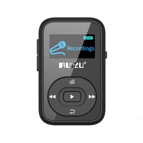 Bluetooth 8 Go Sport MP3 Lecteur de Musique Enregistreur Vocal Radio FM Support Carte TF, Noir