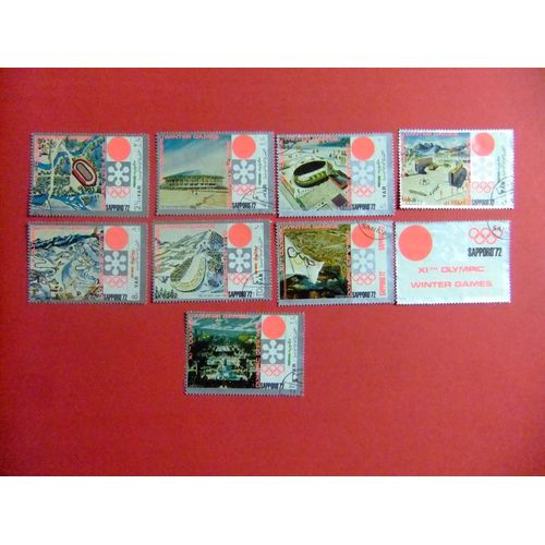 46 Yémen Yar Jeux Olympiques D'hiver Sapporo 1972 / Yvert 231 + Pa 122 Fu