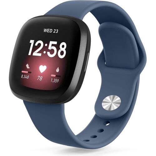 Strap For Fitbit Versa 3 Straps/Fitbit Versa 4 Strap/Fitbit Sense Strap For Women Men, New Buckle Soft Silicone Adjustable Replacement Strap For Fitbit Sense 2