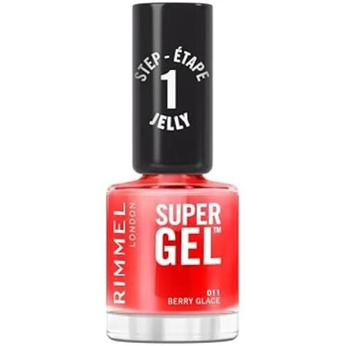 Vernis À Ongle - Rimmel - Super Gel Jelly Gloss - 011 - Berry Glace - 12ml - Fini Professionnel Multicolore