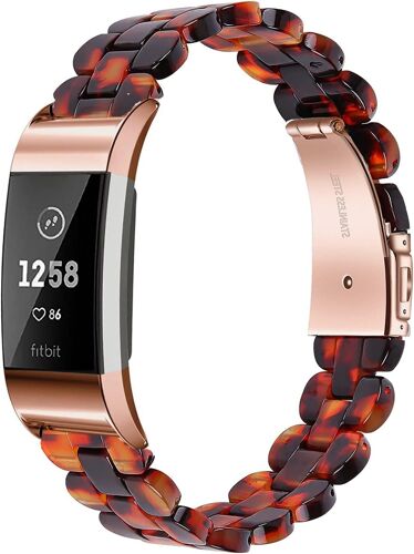 Bracelet Ovale En Résine Compatible Avec Fitbit Charge 2 Pour Homme Et Femme, Bracelet Tendance En Résine Pour Fitbit Charge 2 Hr