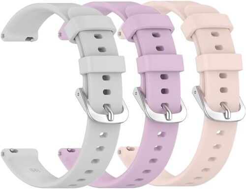 Kalanka-Pack Of 3 Bracelets Pour Garmin Lily 2, Bracelet Montre 14mm Soft Silicone Strap Sport Smartwatch Band Compatible Avec Garmin Lily 2