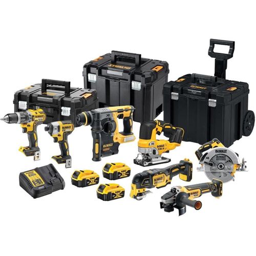Pack d'outils Dewalt Dck755p3t XR Brushless 7 pièces avec trois batteries 5.0 Ah Li-ion