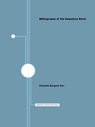 Bibliography Of The Sequence Novel