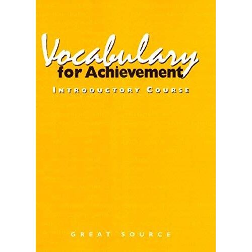 Great Source Vocabualry For Achievement: Workbook Grade 6 Intro Course 1998 (Vocabulary For Achievement)