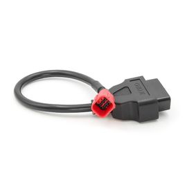 Connecteurs D'extension De Câble De Diagnostic Obd2 Pour Honda, Yamaha, Suzuki, Benelli, Adaptateurs Obd Pour Moto, 6 À 16 Broches