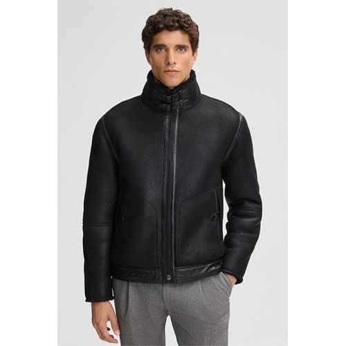 Blouson En Cuir Shelter, Noir