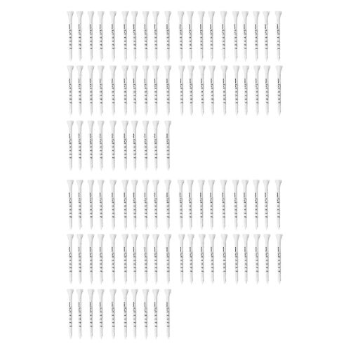 100pcs Golf Professionnel 83mm Blanc Golf Bois Tees Accessoires Golf Training Aids
