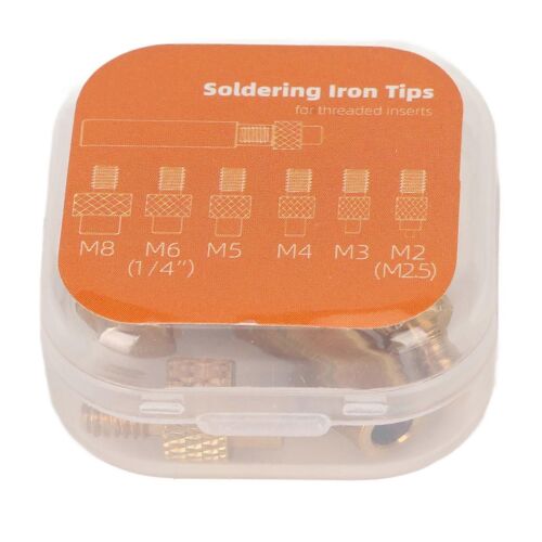 Panne à souder M2 M2.5 M3 M4 M5 M6 1/4 pouce M8 Universel 936 Tête de fer à souder Heat Set Insert Tip pour pièces d'imprimante 3D