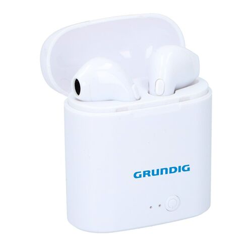 Grundig Écouteurs sans Fil ¿ Écouteurs Bluetooth ¿ Intra-auriculaires ¿ 400 mAh ¿ Blanc