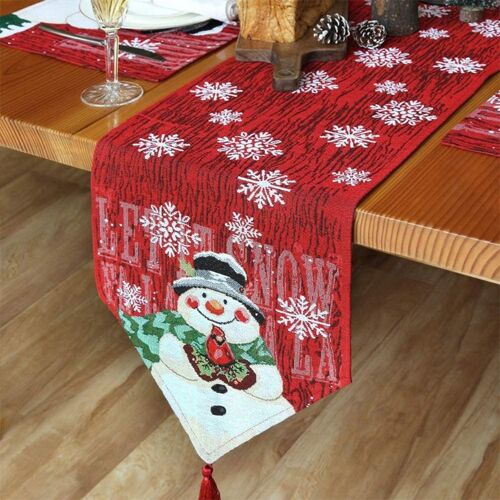 Chemin De Table De Noël, Napperon De Bureau Pour Salle À Manger, Décorations De Table, Décor De Fête D'anniversaire, 13 X