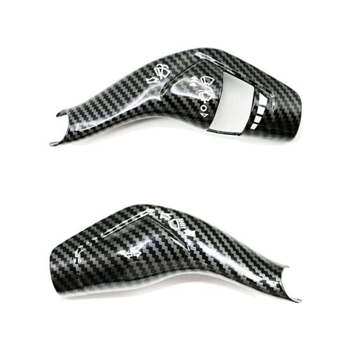 Couverture Autocollante De Levier D'essuie-Glace De Voiture, En Carbone Noir, Pour Ford Ranger Everest 2015 +, Interrupteur De Levier De Clignotant