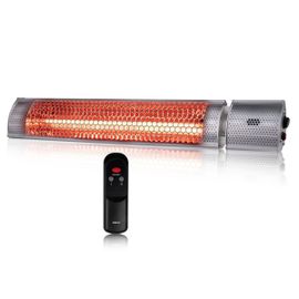Alpina Radiateur Electrique 2000w - Terrasse - Infrarouge - Avec Télécommande - Monté Au Plafond Ou Mur