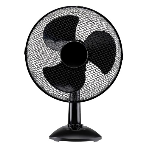 Lifetime Air Ventilateur de Table 35W Ventilateur sur Pied - Rafraichisseur d'Air avec Poignée, 3 Vitesses et Fonction Inclinable - Silencieux 65dB - Noir