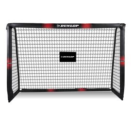 Dunlop Cage De Foot 180 X 120 X 60 Cm - Grand But De Foot - Jouet D'extérieur Pour Enfants Et Adultes - Montage Rapide - But D'entraînement - Métal - Noir/Rouge
