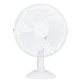 Lifetime Air Ventilateur de Table 35W - Rafraichisseur d'Air avec Poignée, 3 Vitesses et Fonction Inclinable - Silencieux 65dB Blanc