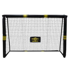 Umbro Cage De Foot 240 X 160 X 85 Cm - Kit Entrainement Football Pour Enfants Et Adultes - Cage Foot Exterieur Et Interieur - Montage Rapide - Noir/Jaune