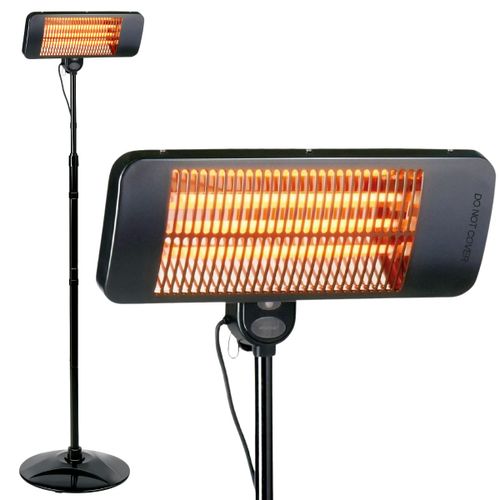 Alpina Chauffage De Terrasse Stand Chauffage Extérieur Terrasse 2000w 3 Niveaux - Lampe Chauffante Exterieur Ip24 Avec Lampe Infrarouge
