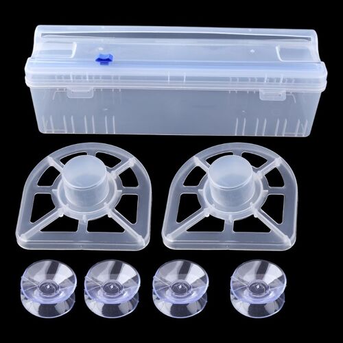 Distributeur rond pour aliments avec coupe market, support de rangement pour film alimentaire, outils de cuisine, plastique pointu