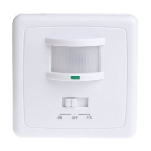 Interrupteur capteur de mouvement infrarouge LED, 220-240V AC, montage mural automatique 9m PIR, 50Hz