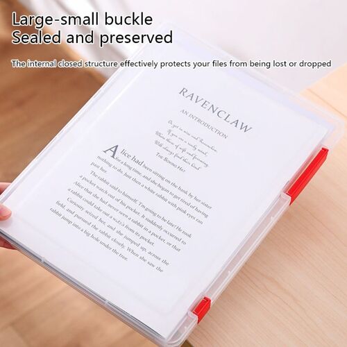 Étui Portable En Plastique Pour Documents Et Fichiers, Dossier En Papier Transparent, Boîte D'évaluation Pour Spe, Photos, Cartes, Fournitures De Bureau, A4