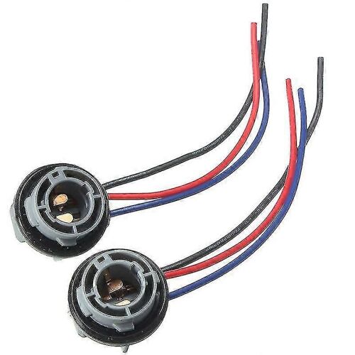 Lot De 2 Douilles D'ampoule 1157 Bay15d, Support D'ampoule P21/5 W, Adaptateur De Connecteur Pour Feu De Stop De Voiture, Accessoires Automobiles