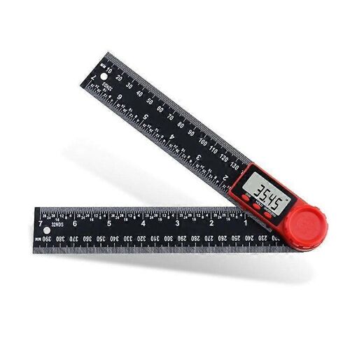 Etopoo Règle D'angle Numérique En Fibre De Carbone Avec Écran Lcd 360°, Inclinomètre, Goniomètre Électronique, Rapporteur, Outil De Mesure D'angle, 0-200 Mm, 0-300 Mm
