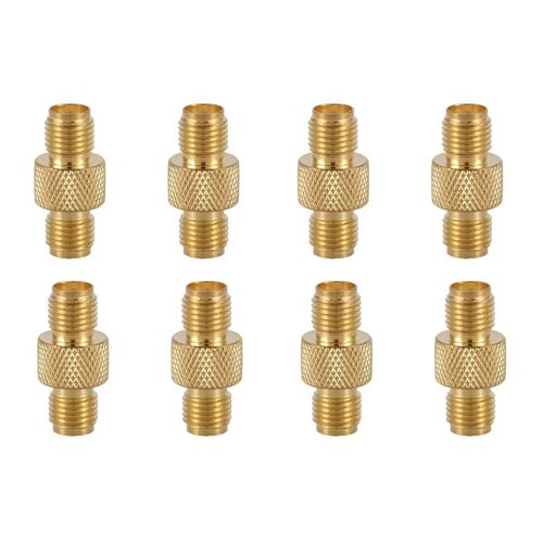 Adaptateur de baril femelle à femelle SMA, connecteur coaxial RF, droit, or, 4X
