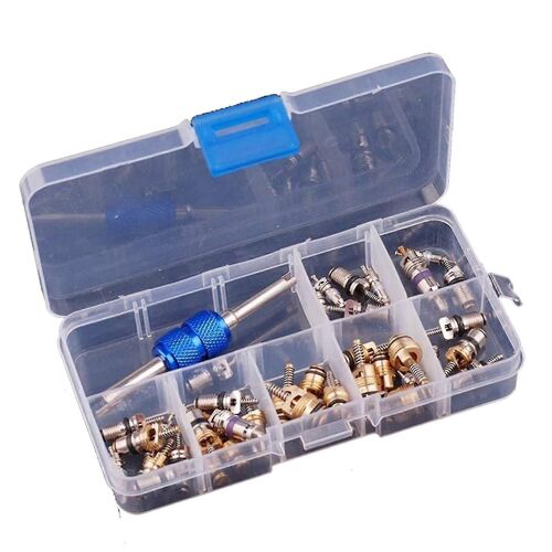 Lot De 40 Outils De Démontage De Valves De Climatisation R12/R134a, Compatibles Avec Les Voitures Et Les Climatiseurs (Haoyi)