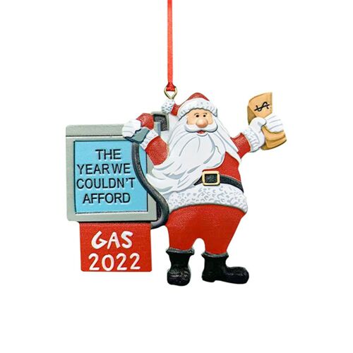 Pendentif en résine pour arbre de noël, décorations artisanales suspendues, père noël, essence, 2022
