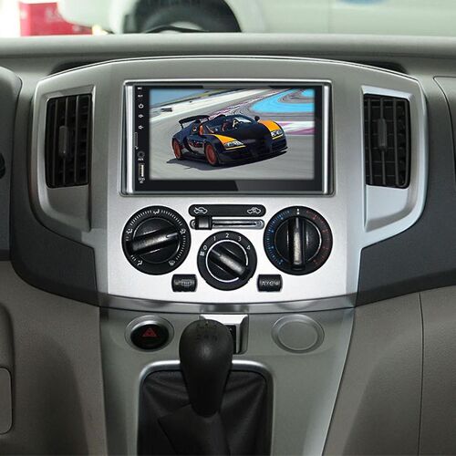 Autoradio double DIN avec lecteur multimédia Android Auto, écran tactile 7 pouces, Bluetooth