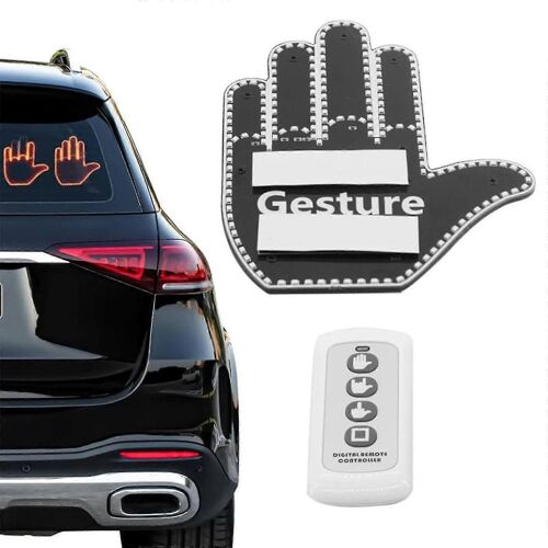Accessoires de voiture amusants - Doigt d'honneur pour voiture et camionnette